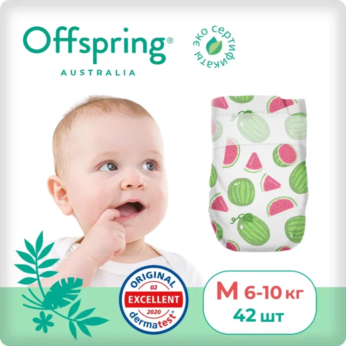 OF01M42WML Offspring подгузники, M 6-10 кг. 42 шт