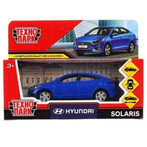 SOLARIS2-12-BU Машина металл Hyundai Solaris, 12 см